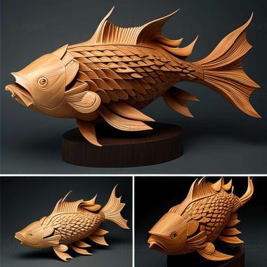 3D model Shukin fish (STL)